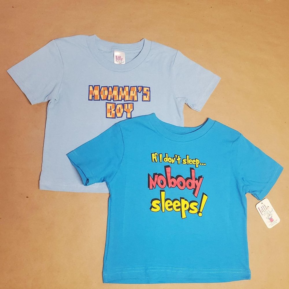 Little Teez T-Shirts 2 Pack Size 3T Blue